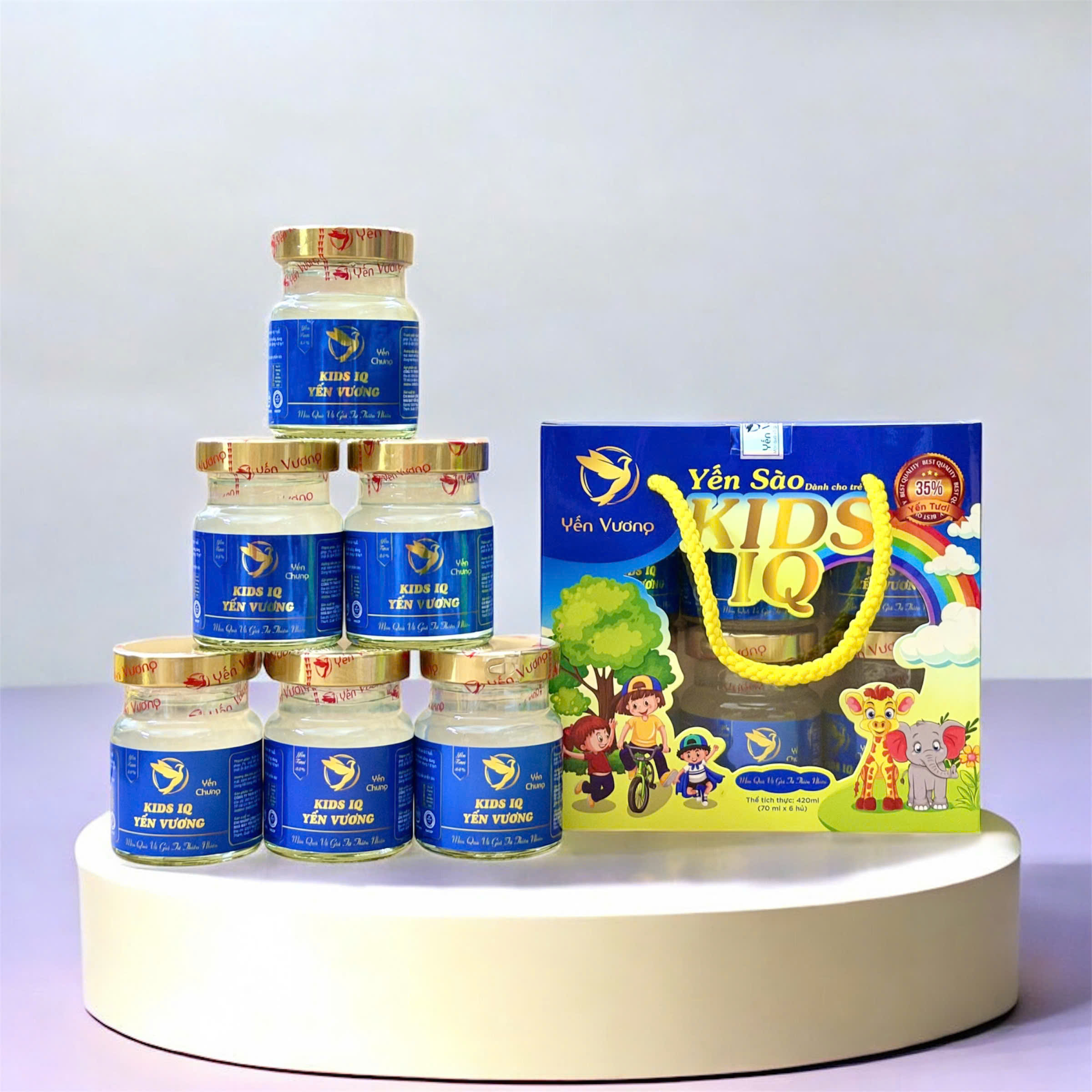 Lốc 6 hũ yến Vương 70ml Kids IQ